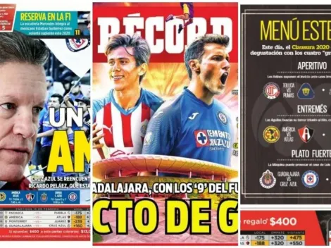 La previa del duelo de Cruz Azul ante Chivas acapara las portadas del día