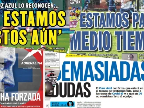 Cruz Azul y su nueva crisis se toman las portadas de este martes