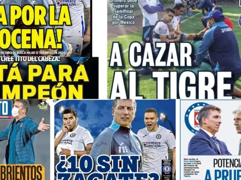 Cruz Azul y las semis vs Tigres se llevan las portadas del día