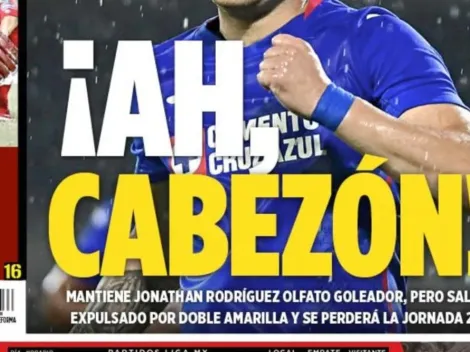 El triunfo de Cruz Azul y expulsión de 'Cabecita' se llevan las portadas de hoy