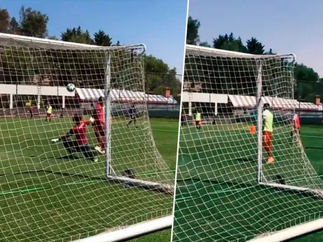 Ilusiona: Bryan Angulo firmó un golazo inexplicable en el entrenamiento