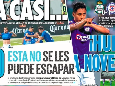 Huele a novena: Portadas de los diarios apuntan al título de Cruz Azul