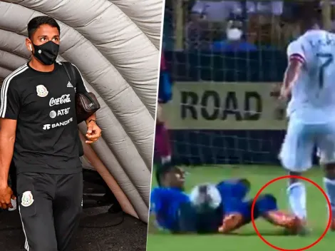 Video: Así fue la brutal entrada que sufrió Luis Romo con el Tri