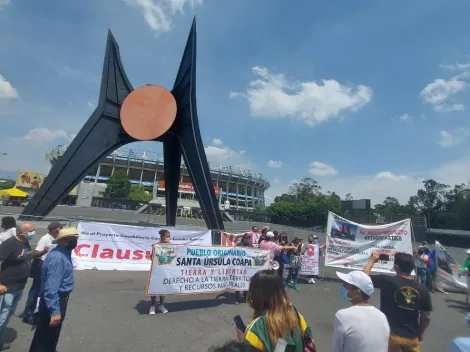 Vecinos de Coapa ‘clausuran’ el Estadio Azteca