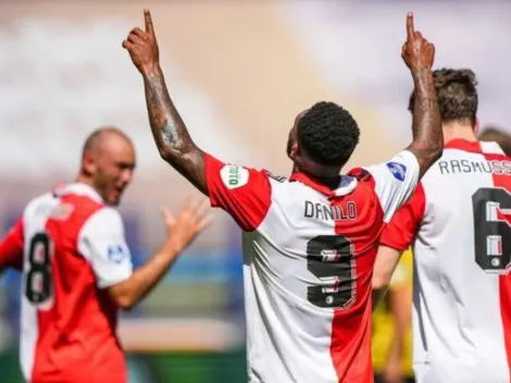 Santi vio desde la gradas la primera goleada del Feyenoord en la temporada