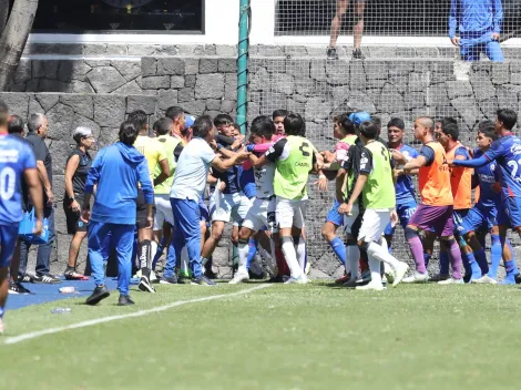 Cinco expulsados tras pelea en el Cruz Azul vs. Querétaro Sub-23