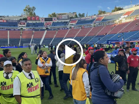 Temblor se sintió en el Estadio Azul antes del Cruz Azul - Tigres