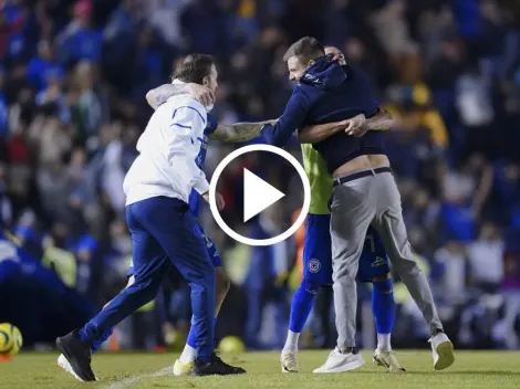 Así festejó Martín Anselmi los goles de Cruz Azul ante Chivas