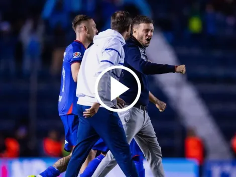 La reacción de Martín Anselmi al doblete de Uriel Antuna en Cruz Azul