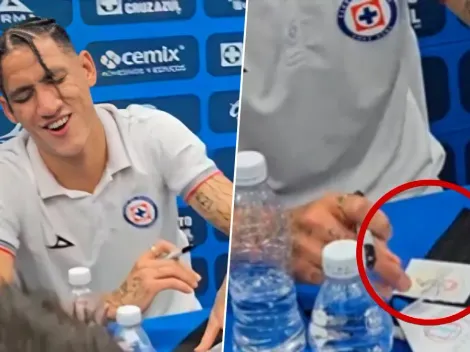 La curiosa reacción de Uriel Antuna con el escudo del América