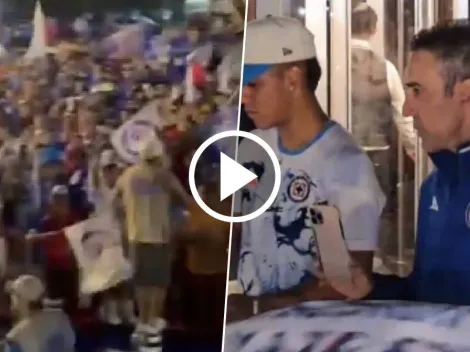 La afición celeste y una emotiva serenata para Cruz Azul