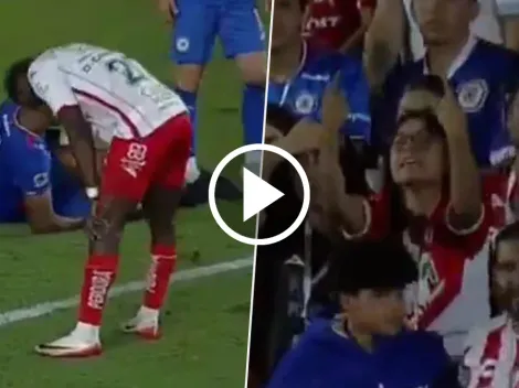 Cambindo falló un gol contra Cruz Azul y la afición le plantó dedo