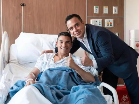 El mensaje de Víctor Velázquez a Kevin Mier en su visita a la clínica