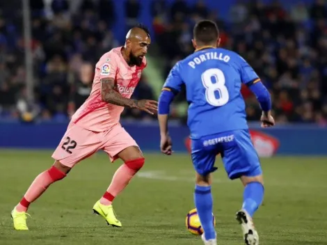 Sólido en la cima: Arturo Vidal marcó presencia en la victoria del Barcelona sobre el Getafe