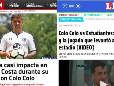 En Perú destacaron el debut de Costa en Colo Colo