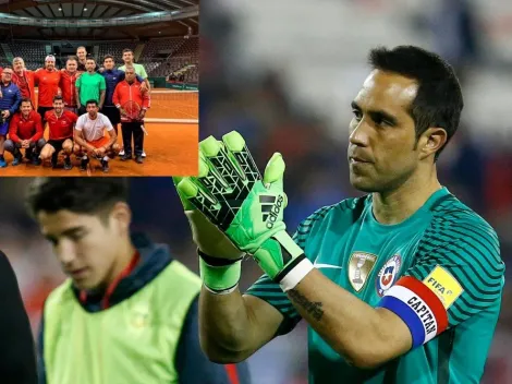 Claudio Bravo felicitó al equipo chileno de Copa Davis