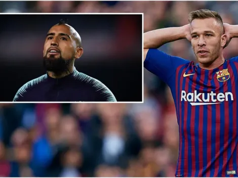 Arthur se lesiona y Arturo Vidal asoma como reemplazante