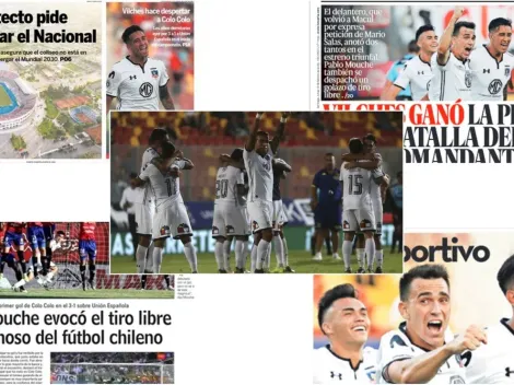 Las portadas del triunfo de Colo Colo ante Unión Española