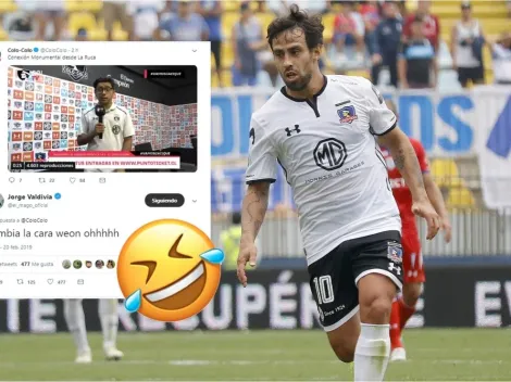 El Mago subió al columpio a periodista de Colo Colo TV