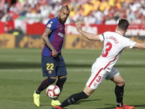 Arturo Vidal jugó un tiempo en triunfo de Barcelona