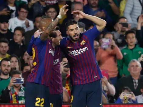 Arturo Vidal jugó todo el partido en goleada del Barcelona al Betis