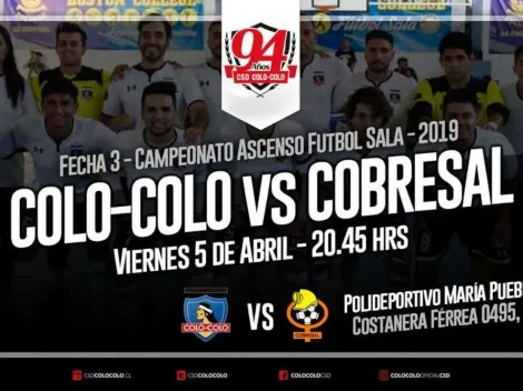 Colo Colo Futsal buscará continuar su liderato en el Torneo 2019