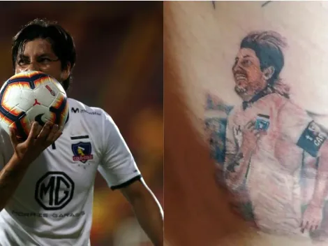 Hincha se realizó tatuaje de Valdés y este se sorprendió