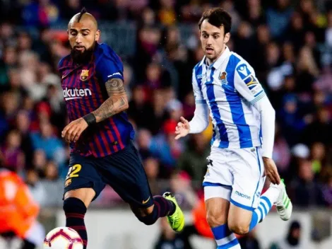 Vidal salió ovacionado en triunfo del Barcelona sobre la Real Sociedad