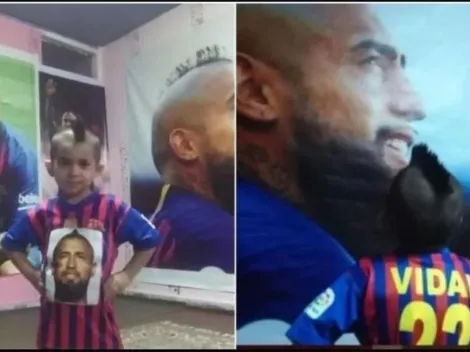 El tierno gesto de Arturo Vidal con el niño iraní que lo idolatra