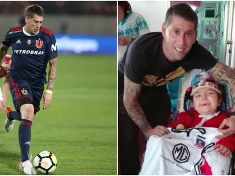 ¡Hermoso! Símbolo de la U le regaló camiseta de Colo Colo a una niña