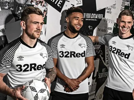 ¿Será así la de Colo Colo? Umbro se lució con camiseta del Derby County