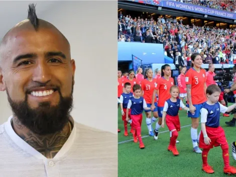 Arturo Vidal a La Roja Femenina: "A seguir dejando la vida en la cancha"