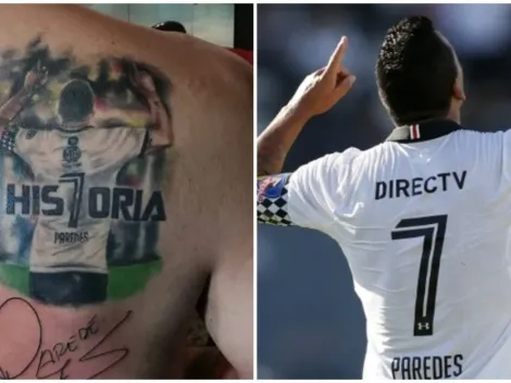 Hincha se tatuó en grande a Esteban Paredes