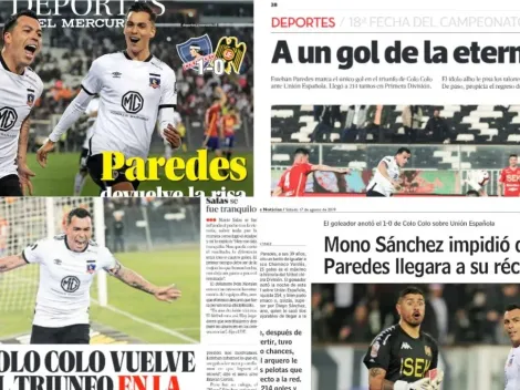 Prensa escrita y el triunfo de Colo Colo: "Paredes devuelve la risa al Comandante"