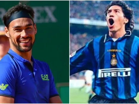 La idolatría del tenista Fognini hacia Iván Zamorano