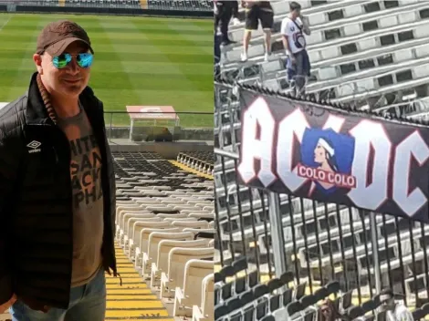 Barticciotto alucina con lienzo que combina a Colo Colo con AC/DC