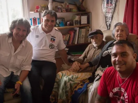 CSD Colo Colo visita a Luis Fernando Araya, el futbolista más longevo del país