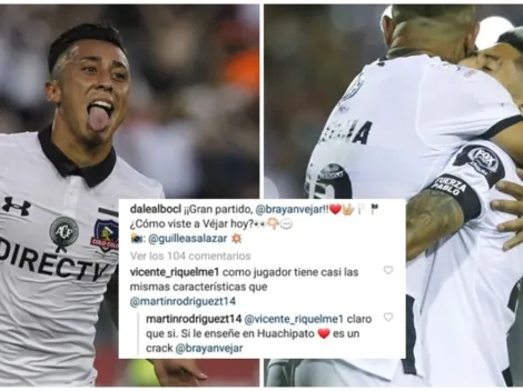 Rodríguez bromea con Vejar en el Instagram de DaleAlbo
