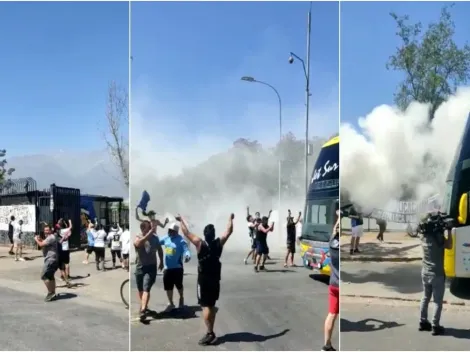 Hinchas albos llegan al Monumental para despedir a los juveniles