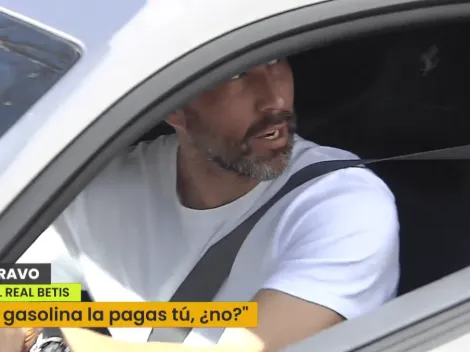 Hincha del Betis se hace el chistoso y Bravo le bromea con su Ferrari