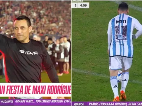 Justo Villar ovacionado en Rosario y recibe un golazo de Messi