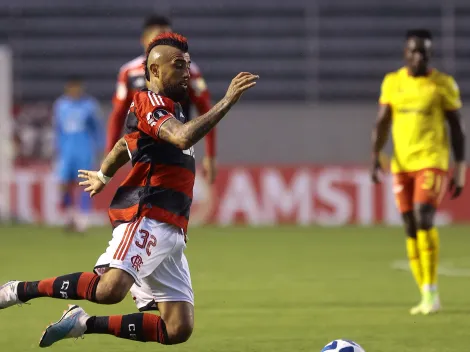 La razón del por qué Vidal es baja en el Flamengo vs Aucas