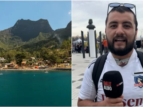 Por cielo, mar y tierra: el hincha que llegó desde Juán Fernández