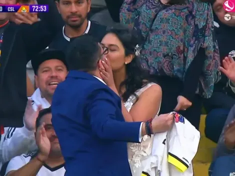 Los novios que festejaron a concho la goleada de Colo Colo