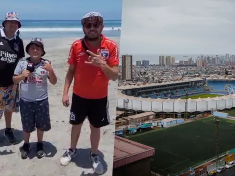 Hinchas albos viajaron a Iquique para apoyar a Colo Colo: "Un sueño cumplido"