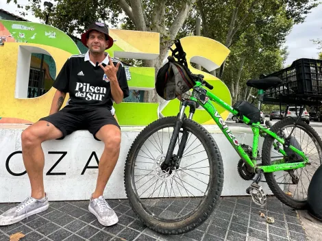 El hincha que cruzó la cordillera en bicicleta para seguir a Colo Colo