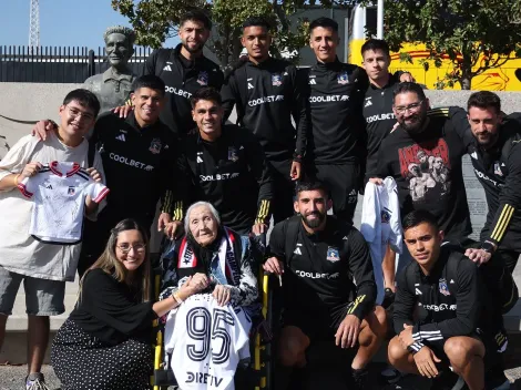 ¡Emocionante! Colo Colo regaloneó con la Abuelita Alba en el Monumental