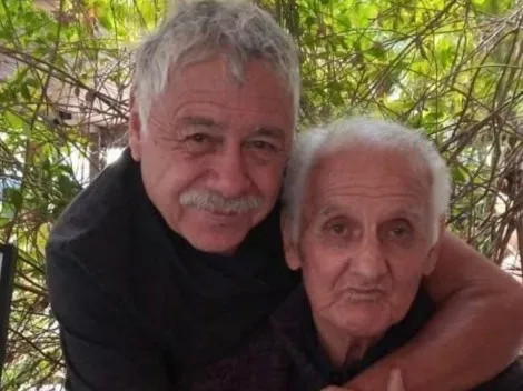 Carlos Caszely junto a su amigo Leonel Sánchez.