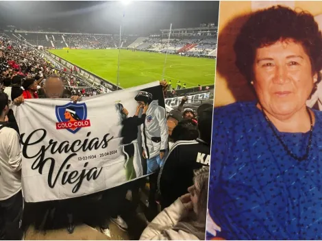 Hincha de Colo Colo le dedica bandera a su difunta madre