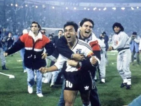 Jaime Pizarro celebrando el título de la Libertadores.